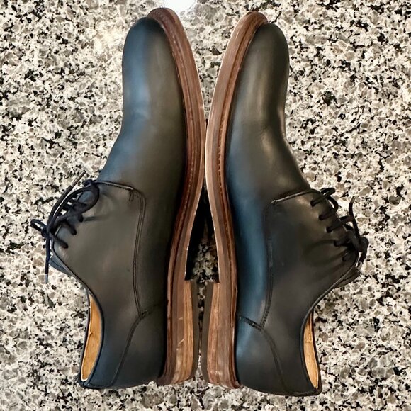 LIKE NEW Warfield & Grand Reed Leather Plain Toe Oxford Lace-Up Men Size 9.5 - Picture 4 of 14